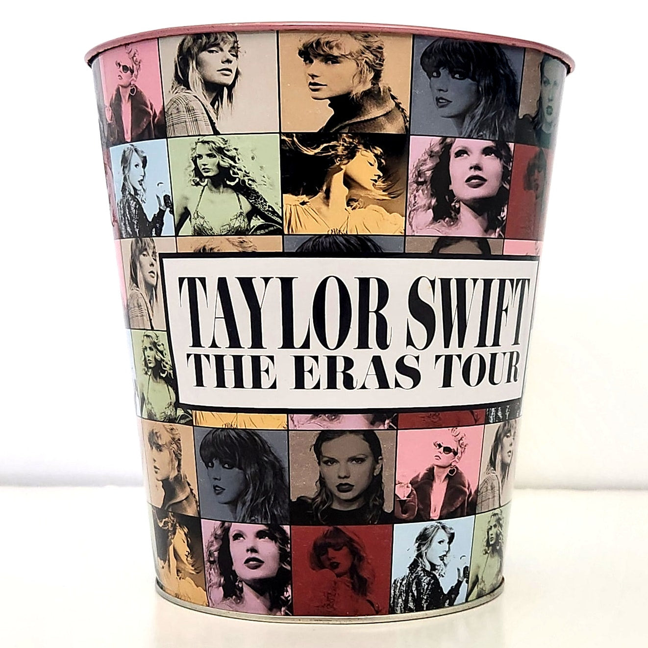 Taylor Swift The Eras Tour Metal Popcorn Bucket – Collectible Concert Souvenir | Kids Home