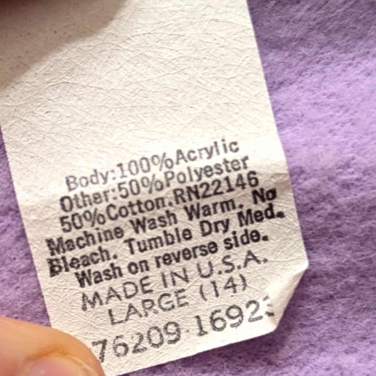 Vintage 1980s On the Move Girls Sweatshirt – Pink & Purple Zip Sleeves | Size L 14