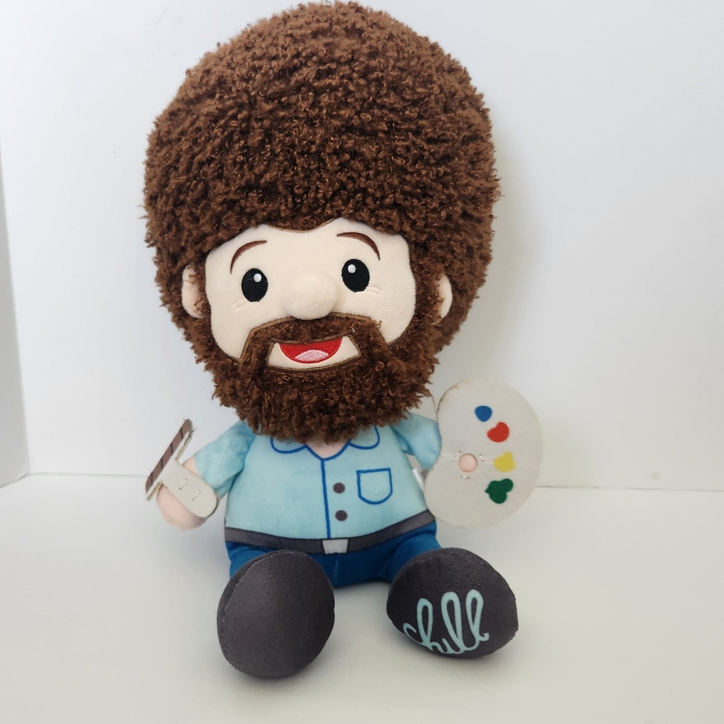 Bob Ross Big Head "Chill" Plush Doll – Fiesta Collectibles – Licensed Artist Toy