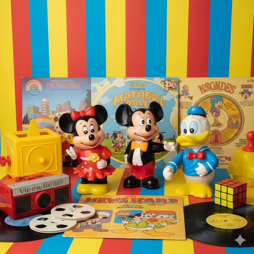 Vintage 1970s Disney Coin Bank Set – Minnie Mouse, Mickey Mouse & Donald Duck
