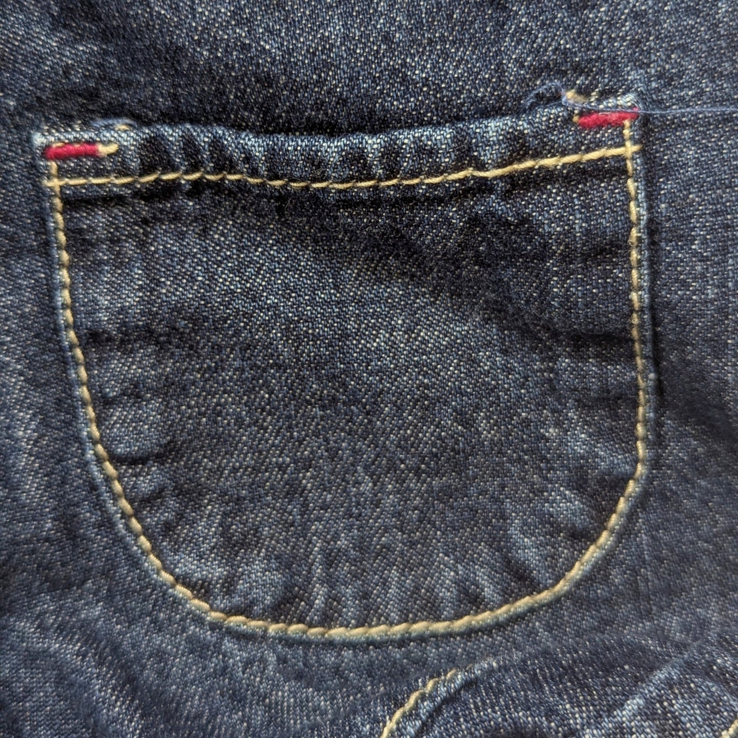 Vintage OshKosh B’gosh Vestbak Jean Shortalls | Rainbow Stitching | Baby 12 Months