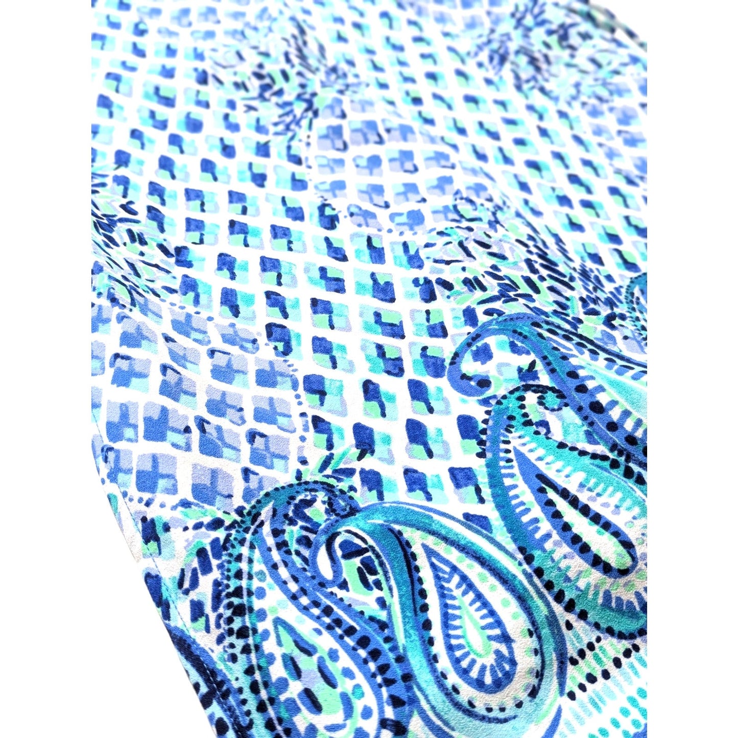 Lilly Pulitzer Women's Pearl Shift Romper Dress Blue White Pineapple Print Size 00