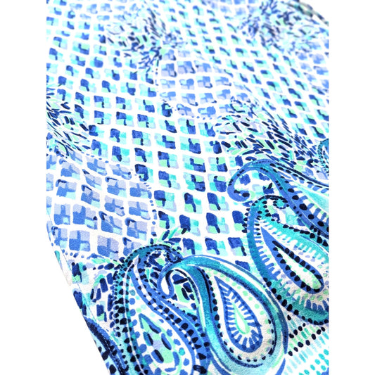 Lilly Pulitzer Women's Pearl Shift Romper Dress Blue White Pineapple Print Size 00