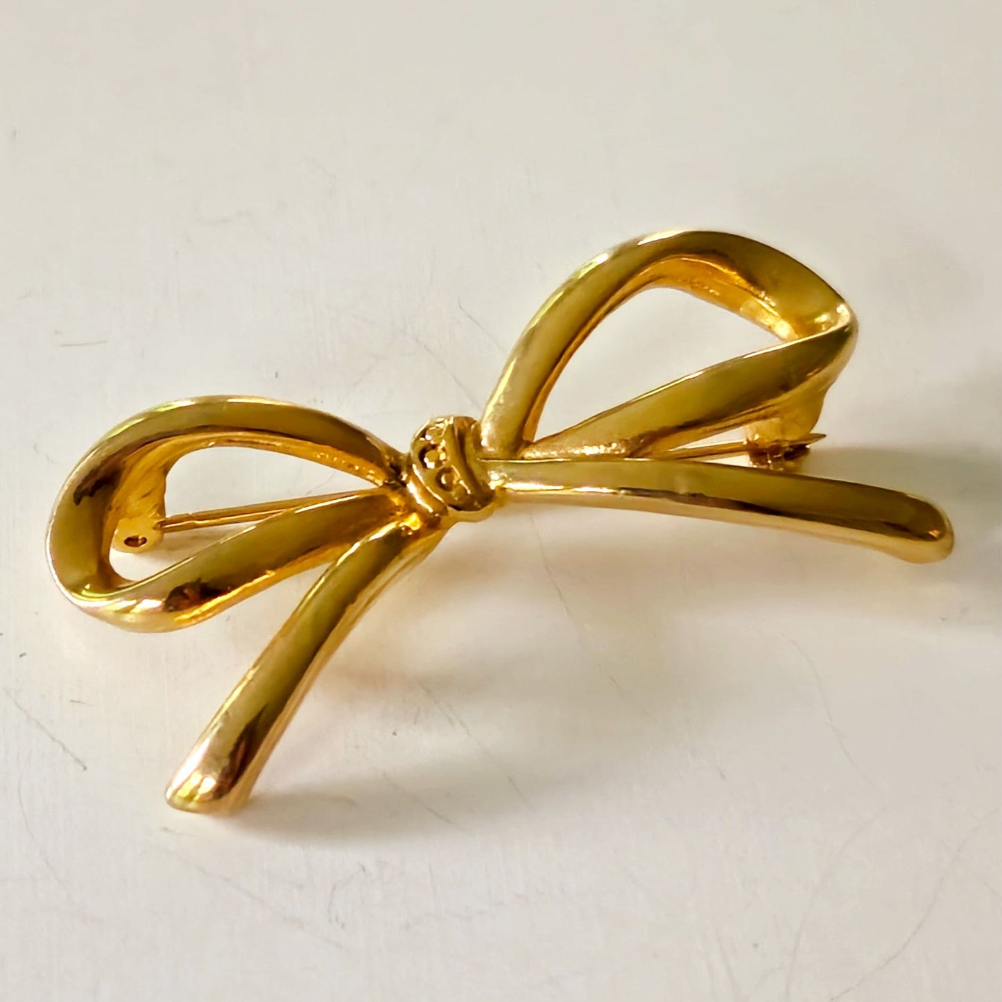 Minimalist MCM Bow Brooch