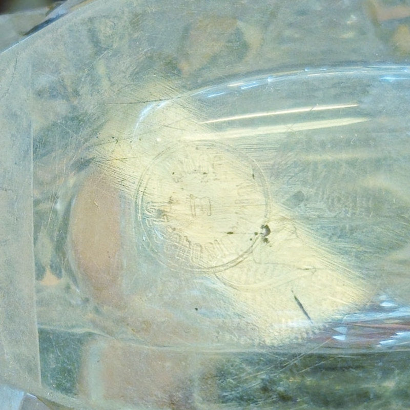 Vintage Czech Cut Crystal Winged Vanity Bottle