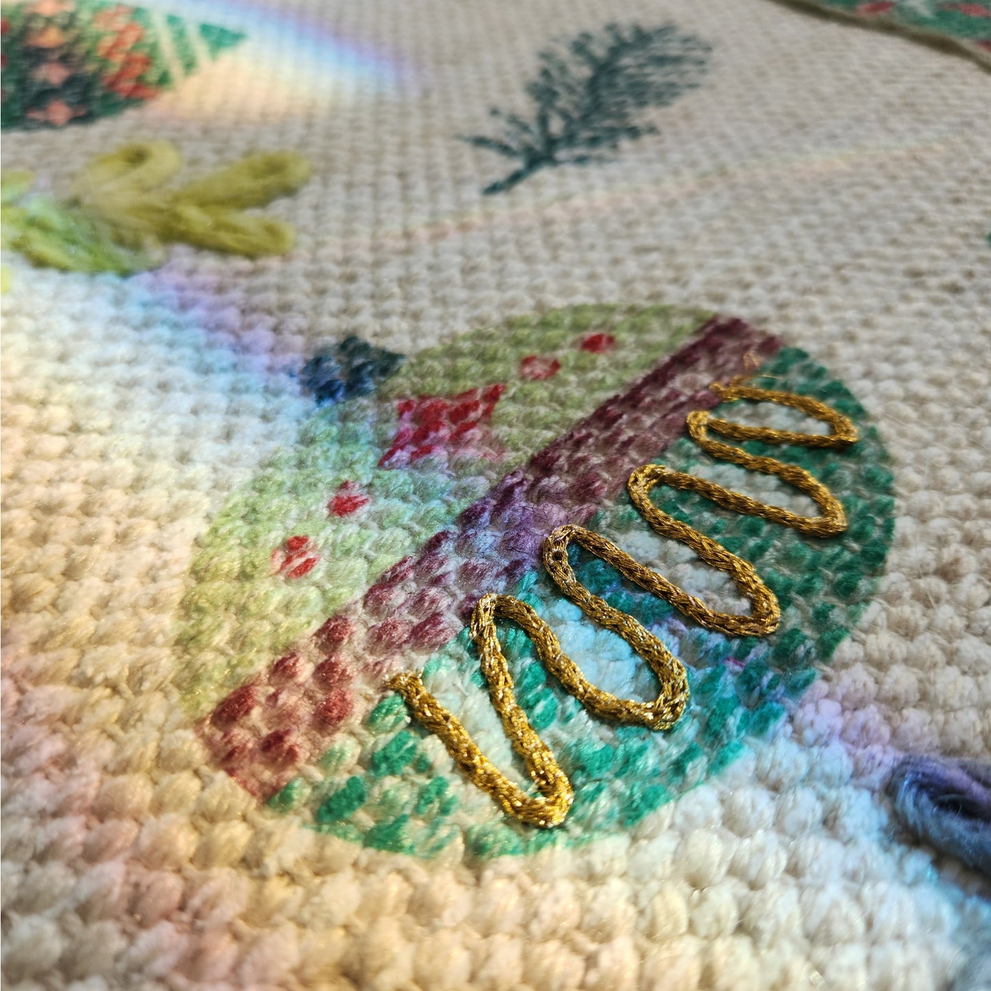 Washable Holiday Ornament Accent Rug | 27″ × 45″ (NWT)