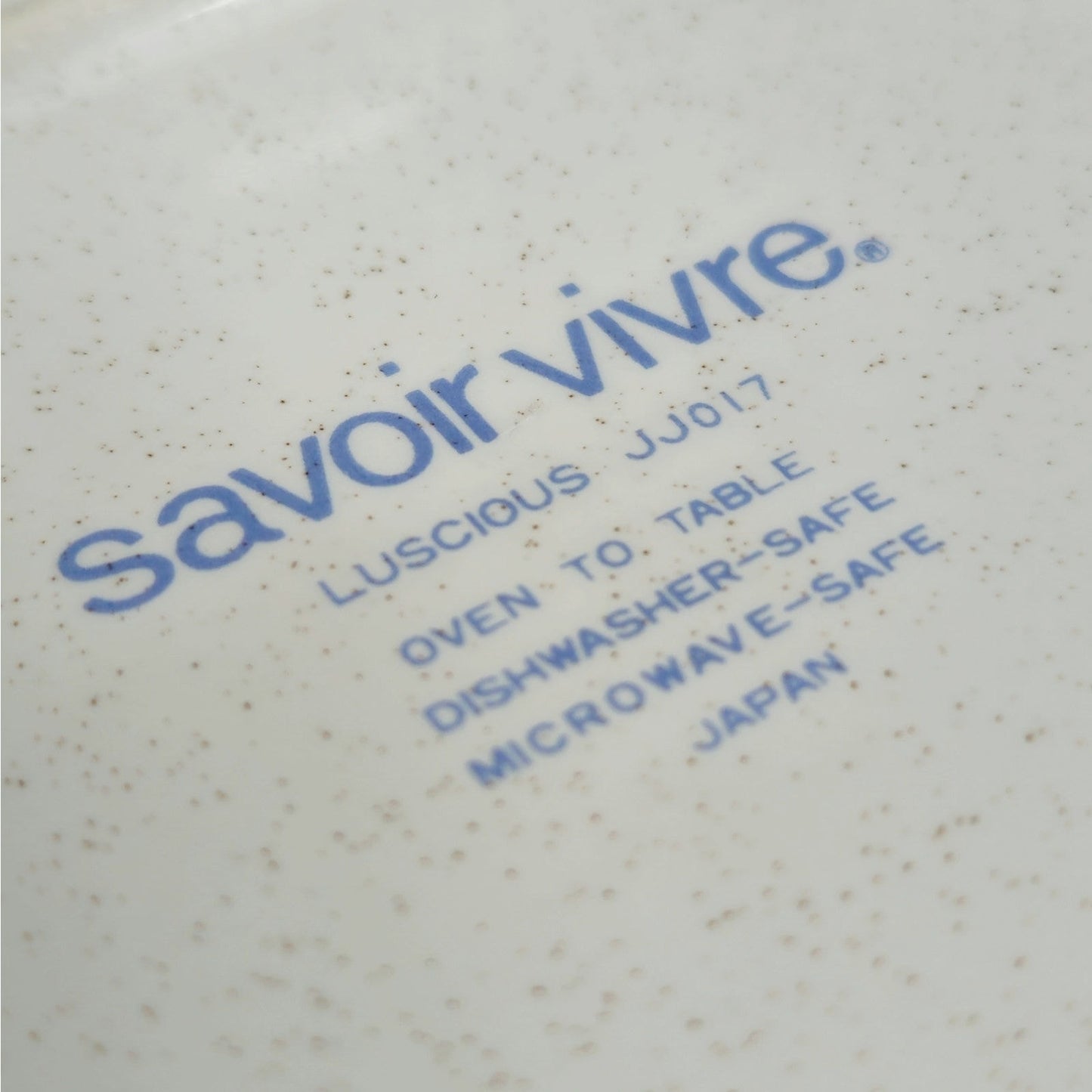 Vintage Savoir Vivre "Luscious" Gravy Boat with Underplate | 1980s Stoneware