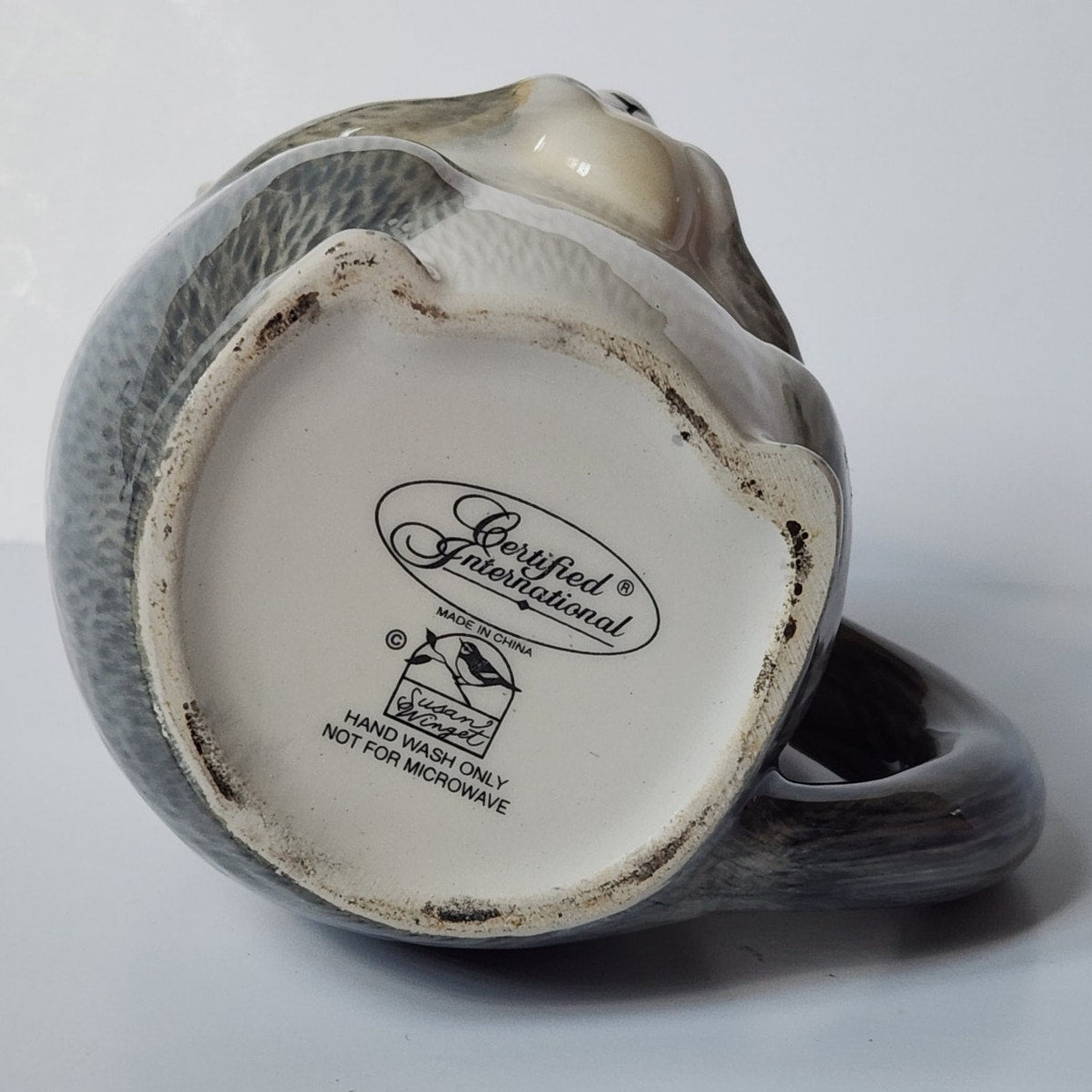 Ceramic Squirrel Mug with Tail Handle