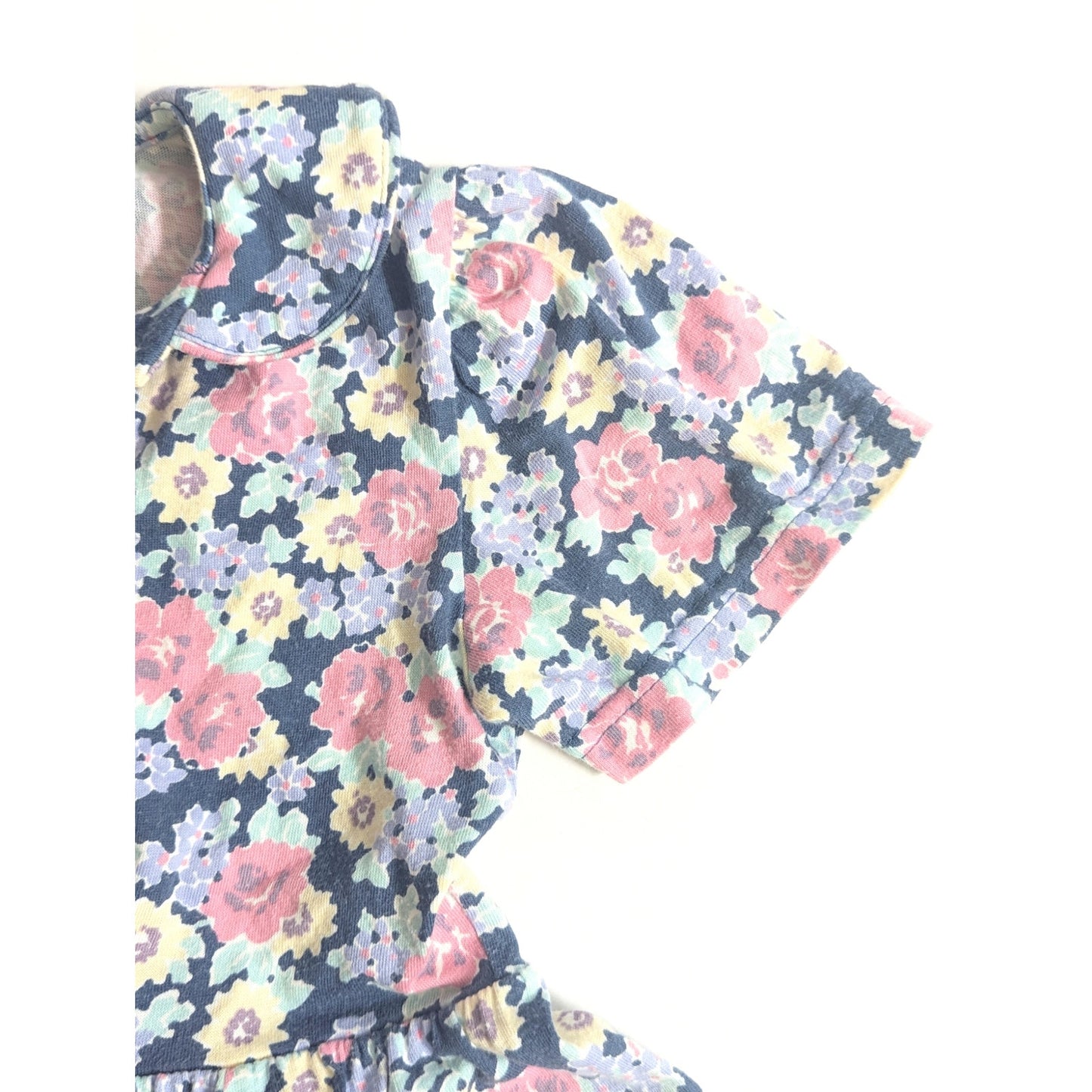 Laura Ashley Mother & Child Vintage 1990s Short Sleeve Floral Dress | Girls 5-6 Years