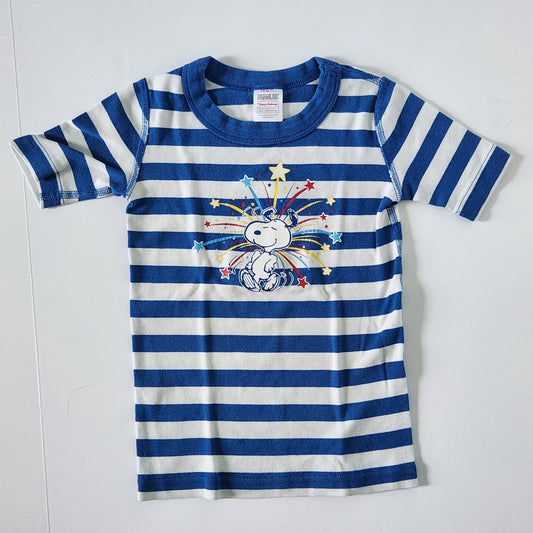Hanna Andersson x Peanuts Kids Snoopy Fireworks Short John Pajama Top Size 110 cm | 5