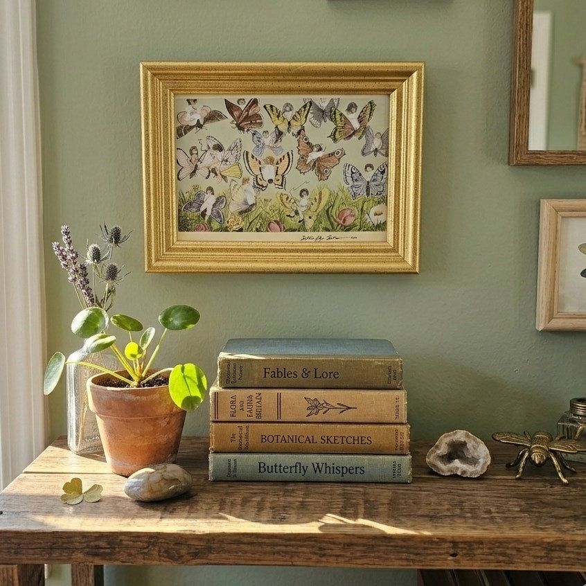 1903 “Butterfly Babes” Framed Fairy Print