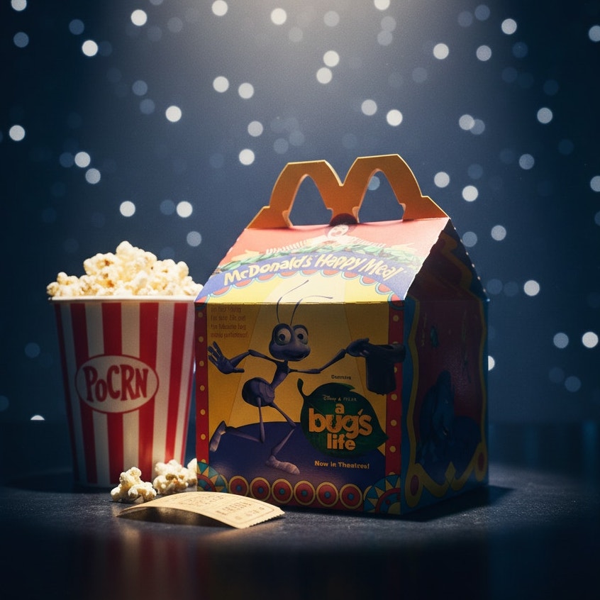 1998 McDonald’s Happy Meal Box – Disney Pixar A Bug’s Life Circus Theme