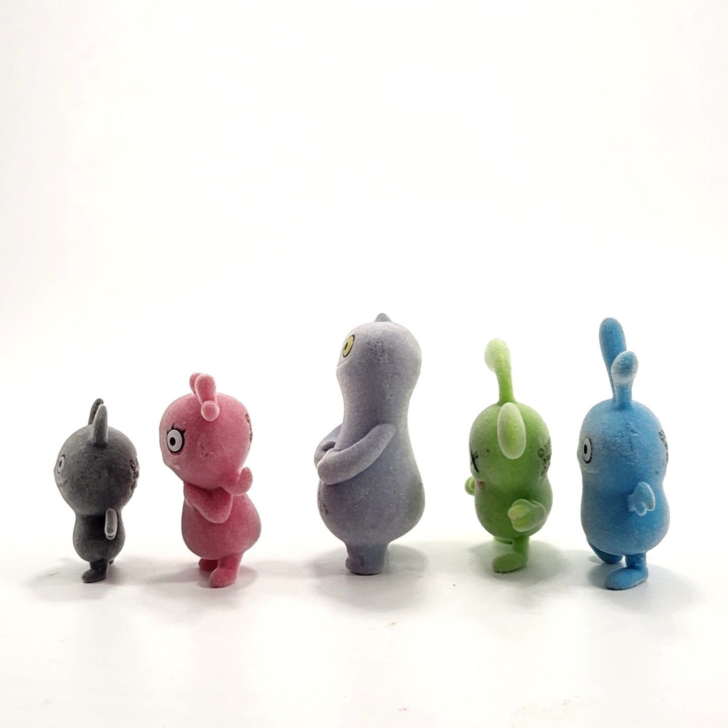 Uglydolls Mini Figures – Set of 5 Flocked Toys – Mixed Colors – Rare Characters