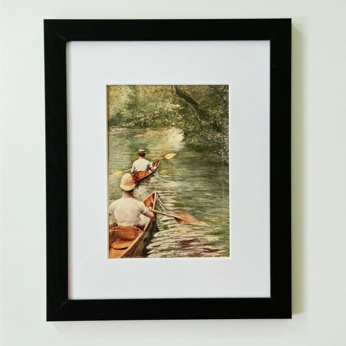 Les Périssoires by Caillebotte | Impressionist Seine River Framed Print Wall Art
