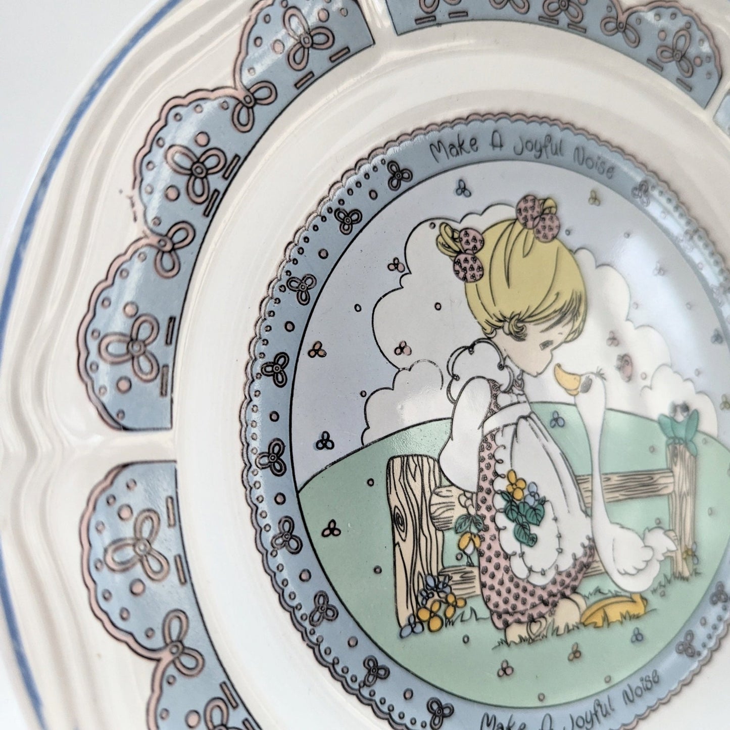 Vintage 1992 Precious Moments “Make a Joyful Noise” Dinner Plate