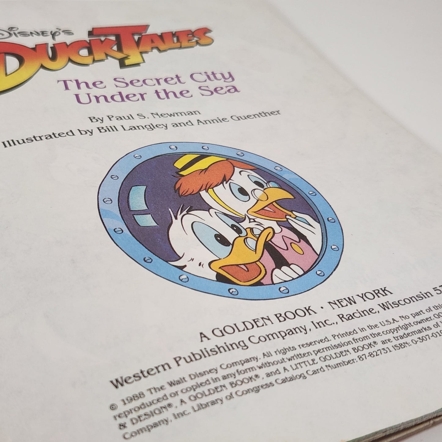 DuckTales “The Secret City Under the Sea” | 1988 Little Golden Book