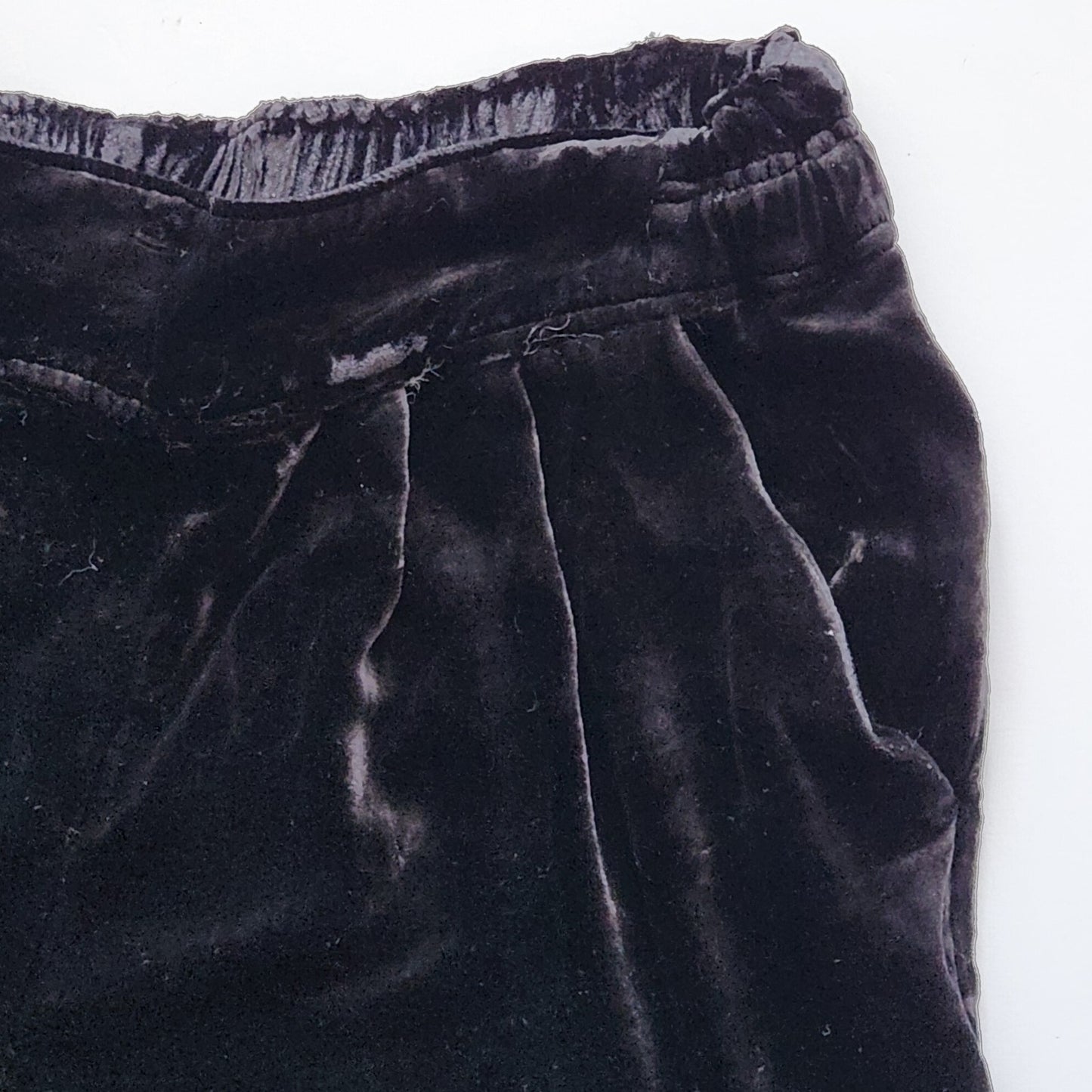 🖤 Ramy Brook Clarke Black Velvet Pants – High Waisted – Viscose Silk Blend – Women's Medium