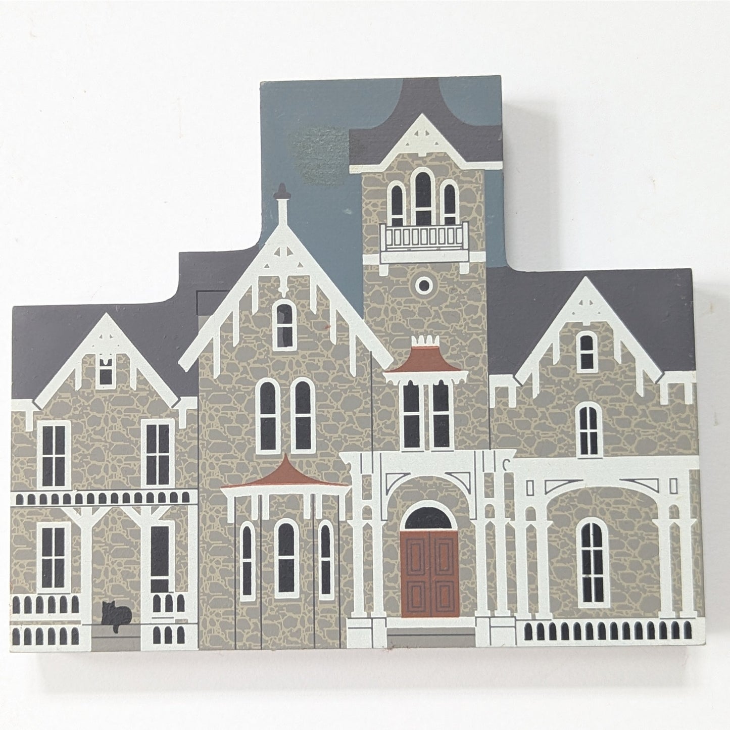 Cat’s Meow Village Haunted House Loch Aerie Mansion | 1992 Shelf Sitter | Signed 1999 | Vintage Home Collectible