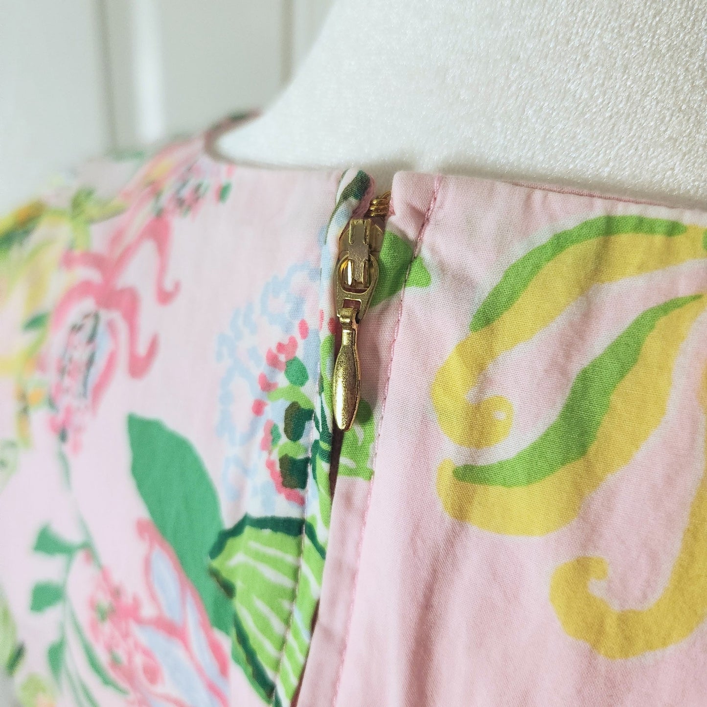 Lilly Pulitzer Women's Lyssa Floral Cotton Midi Dress Multi Via Amore Spritzer Size 8