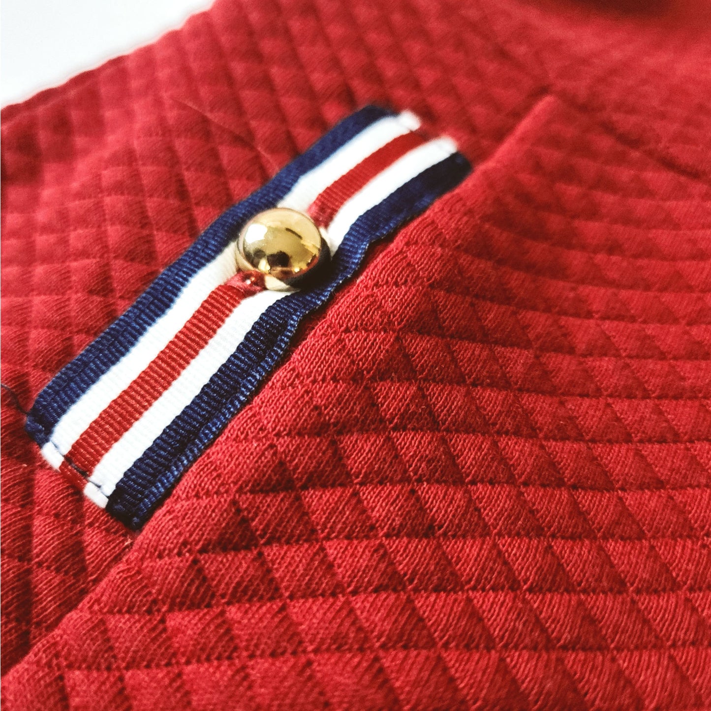 Red Quilted Jumper Dress | 6–12 Months