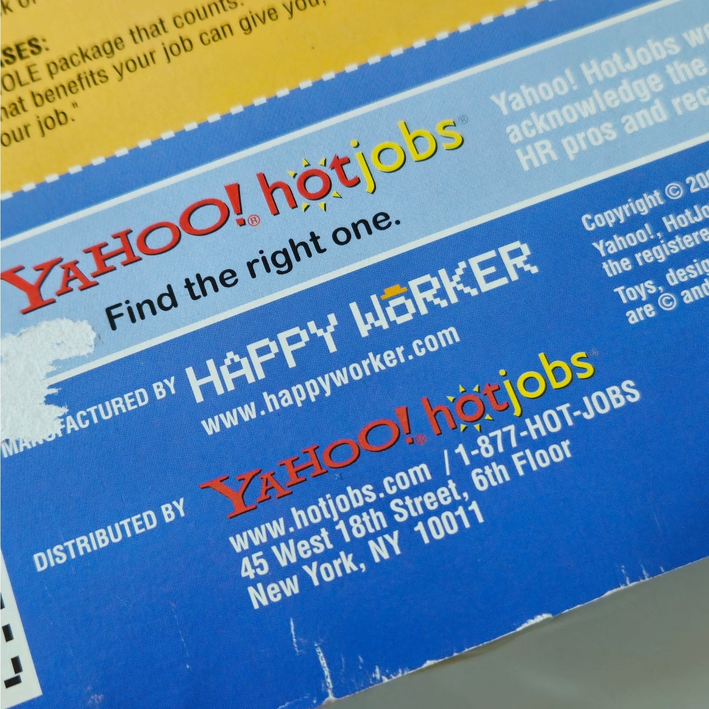2005 Yahoo! HotJobs Super Recruiter Action Figure | New in Original Packaging | HR Promo Collectible