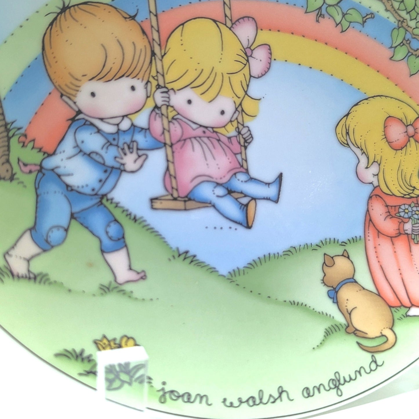 1981 Joan Walsh Anglund “Make Each Day A Rainbow” Collectible Plate