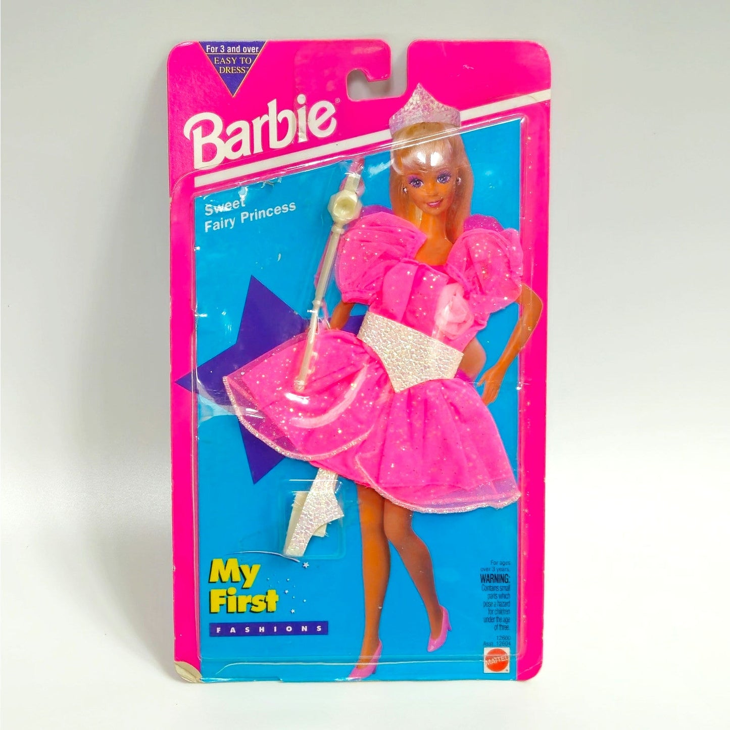 Vintage 1994 Barbie My First Fashions “Sweet Fairy Princess” Pink Dress NRFP