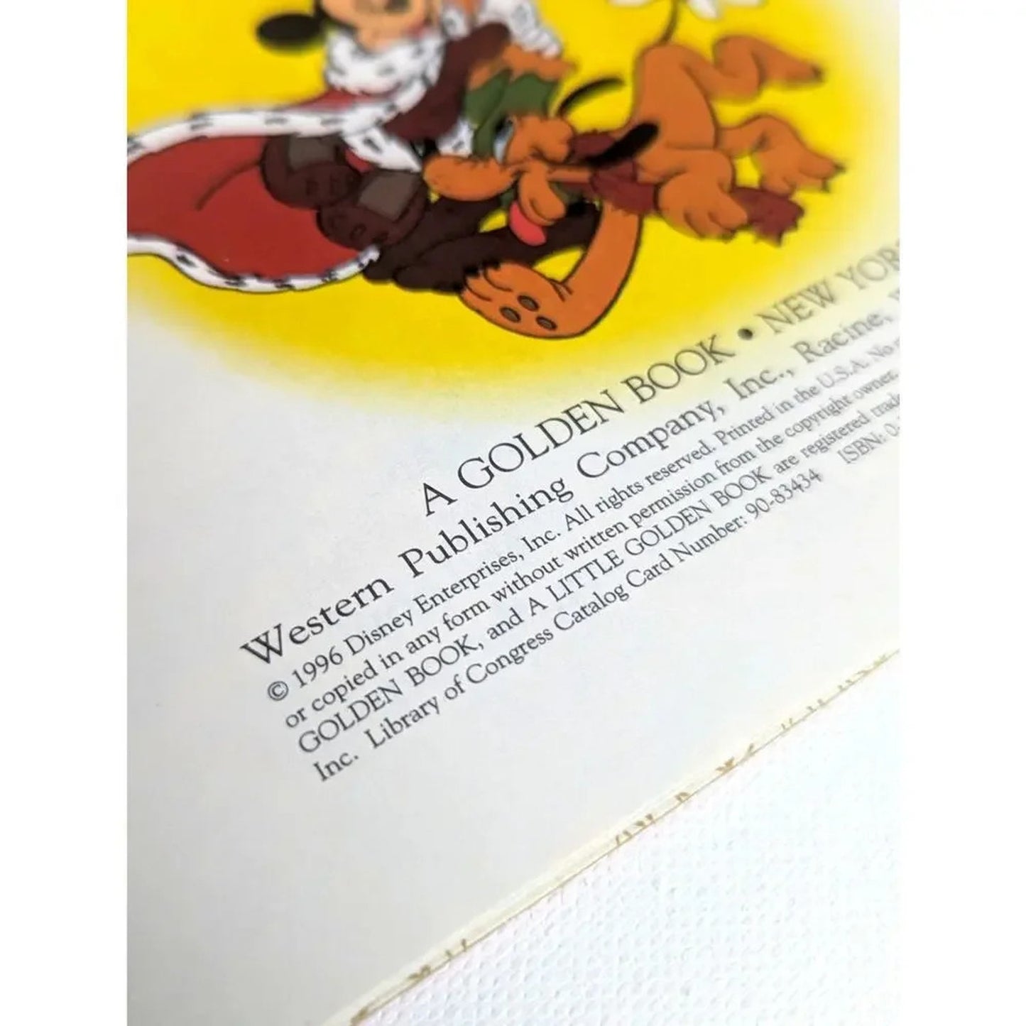 1996 Disney Little Golden Book “The Prince and the Pauper” – Mickey Mouse & Goofy Classic