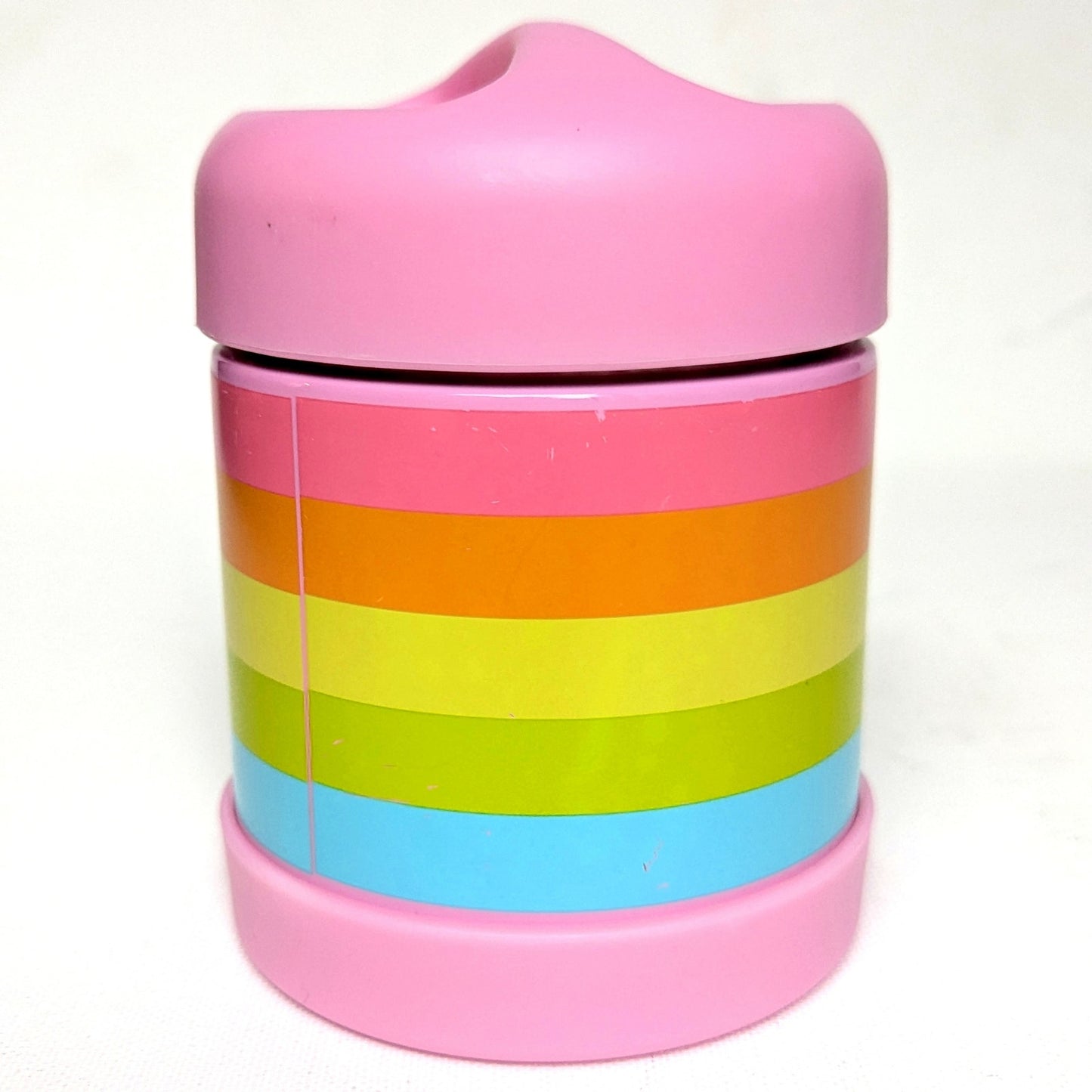 🌈 Pottery Barn Kids Fairfax Hot & Cold Food Jar – Rainbow & Pink – 10oz | Home