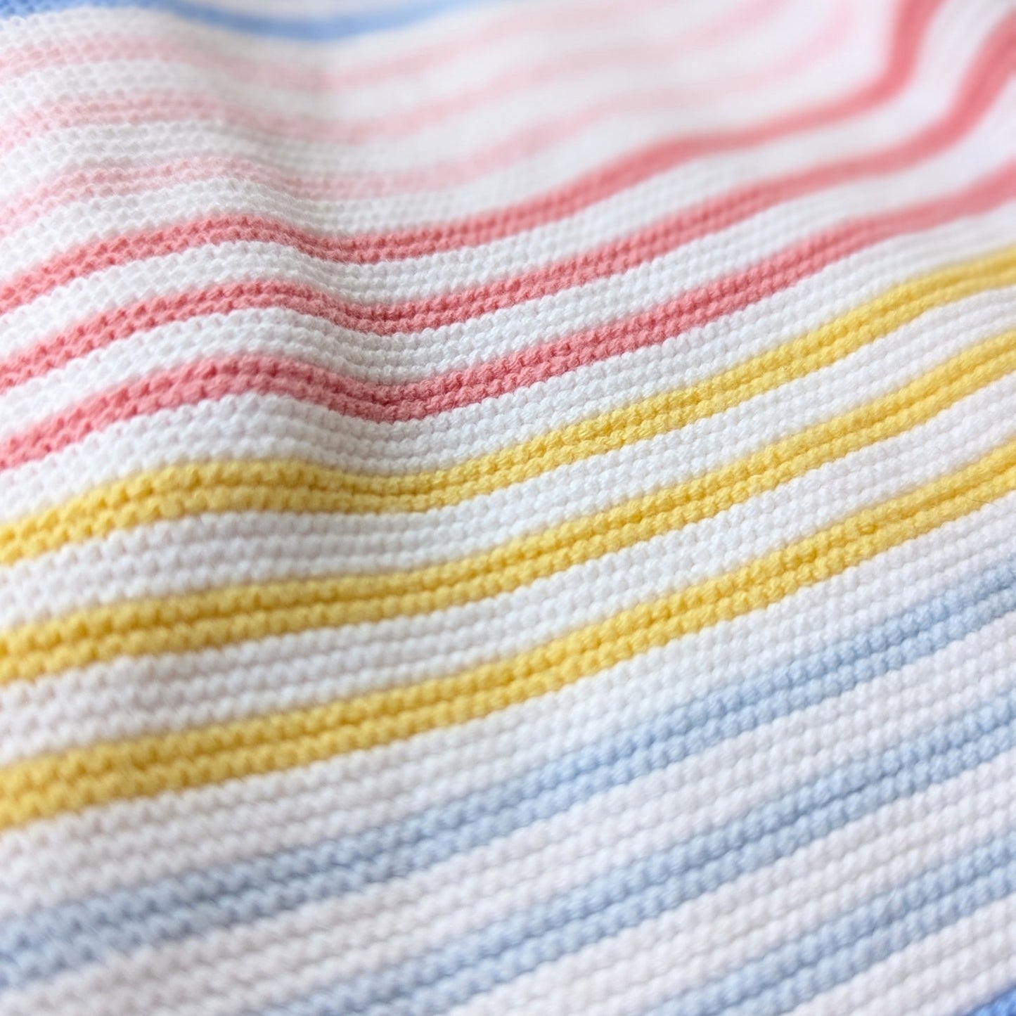 Little Me Unisex Baby Sweater Knit Bodysuit – Rainbow Striped – Size 6 Months