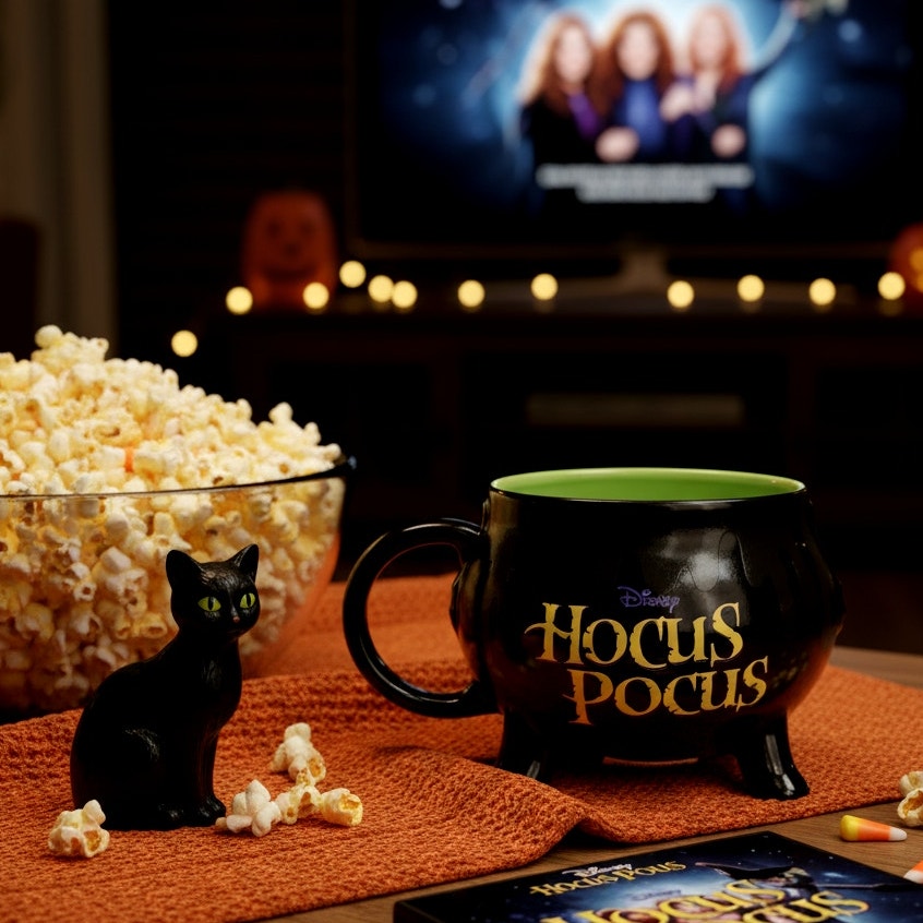 Disney's Hocus Pocus “Trouble Is Brewing” Cauldron Color Changing Halloween Mug