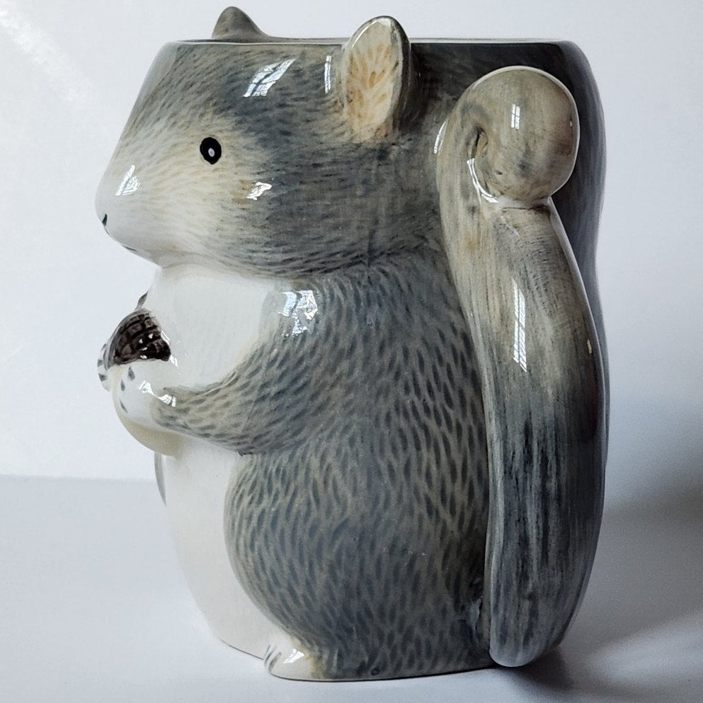 Ceramic Squirrel Mug with Tail Handle