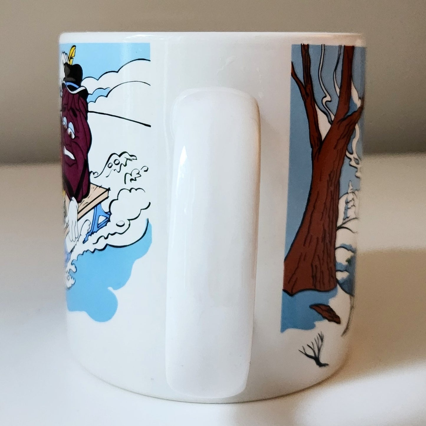 Applause The California Raisins Vintage 1988 Winter Snow Sledding Coffee Mug