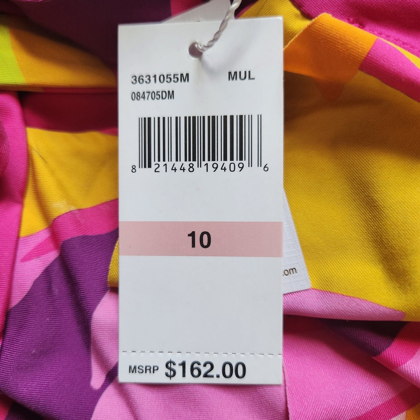 🌺 Trina Turk Women's Fan Faire Ruffle One Piece Swimsuit Size 10 NWT