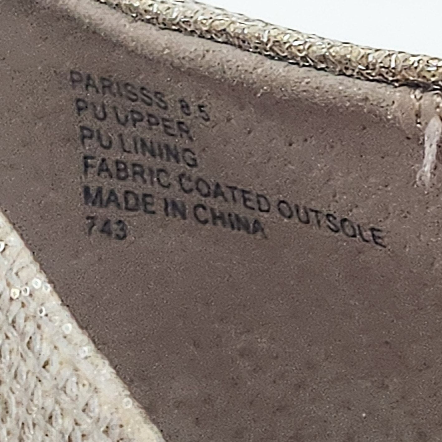 Betsey Johnson Women's Gold Glitter Prince d'Orsay Evening Pumps Size 8.5