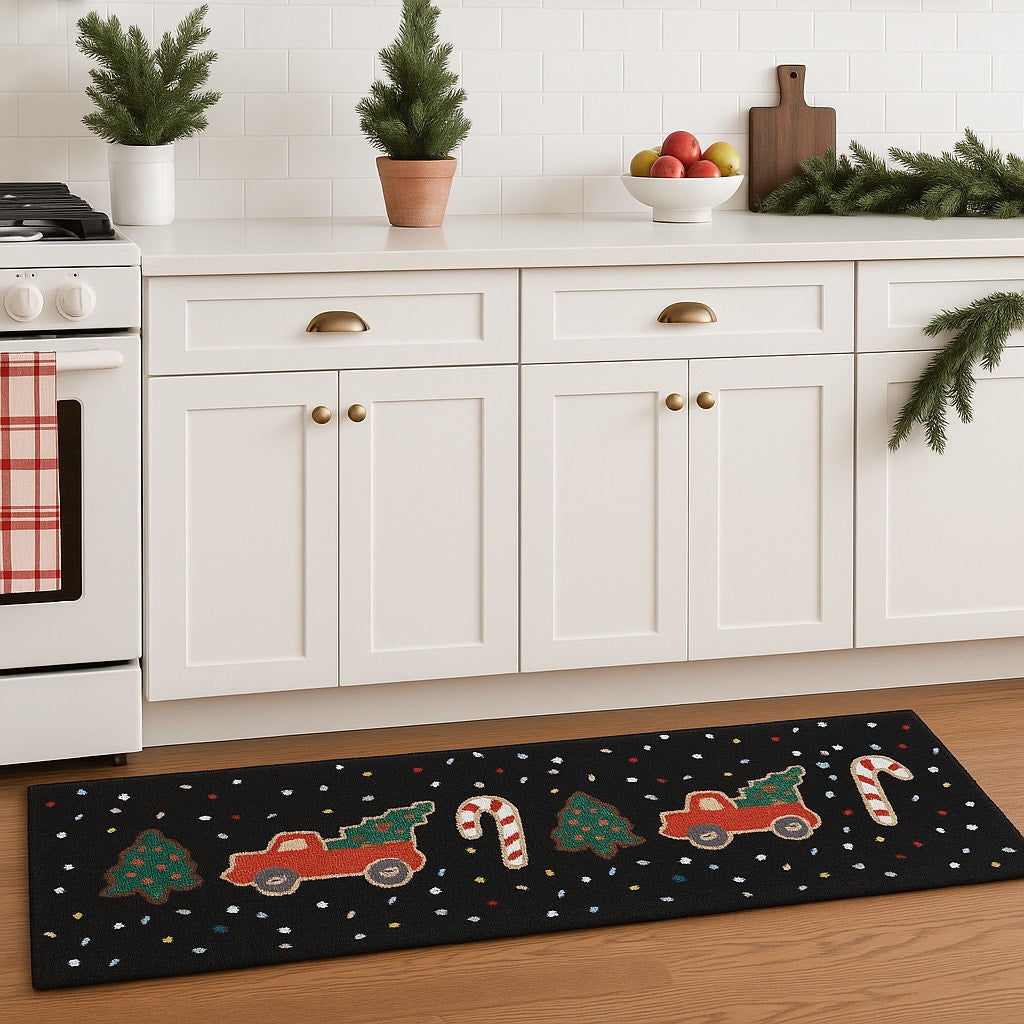 Holiday Truck Confetti Runner Rug – Limited Collector Edition | 20″×60″ (NWT)