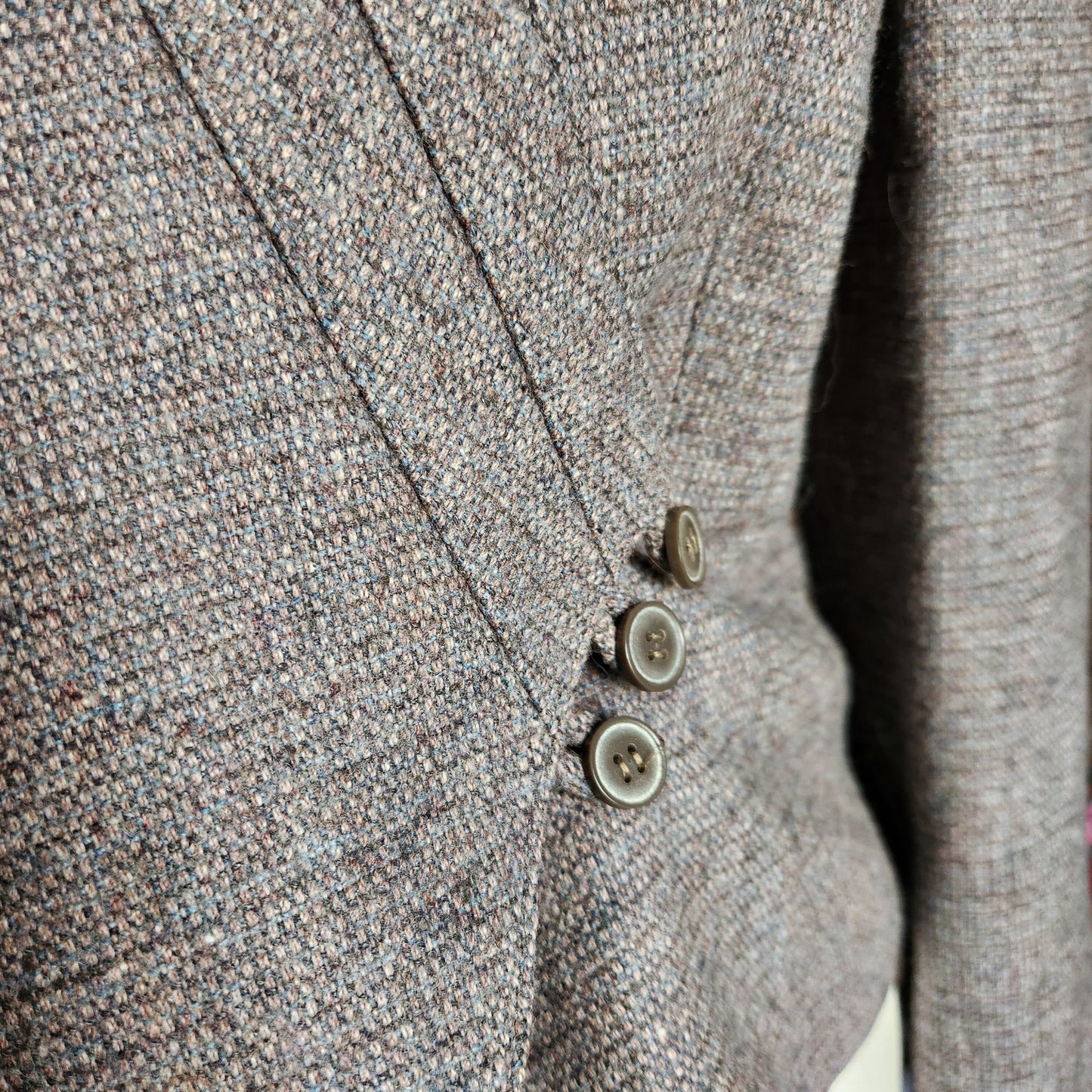 Vintage 1980s Peabody House Wool-Blend Blazer | Shawl Collar Wrap | Women's Size 7/8 S/M