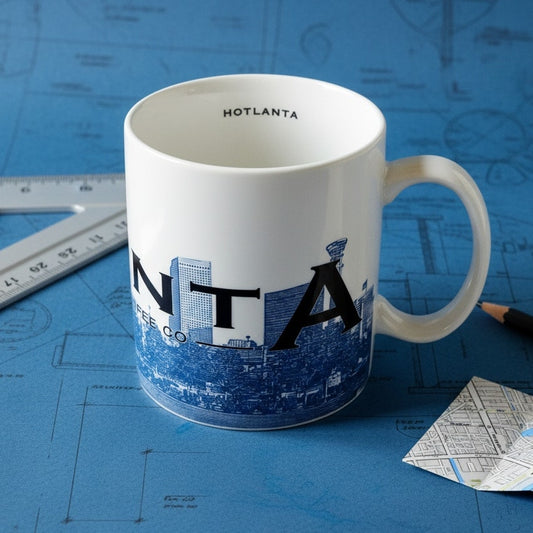 RARE Vintage 2002 Starbucks Barista Skyline Series One Mug – ATLANTA / HOTLANTA