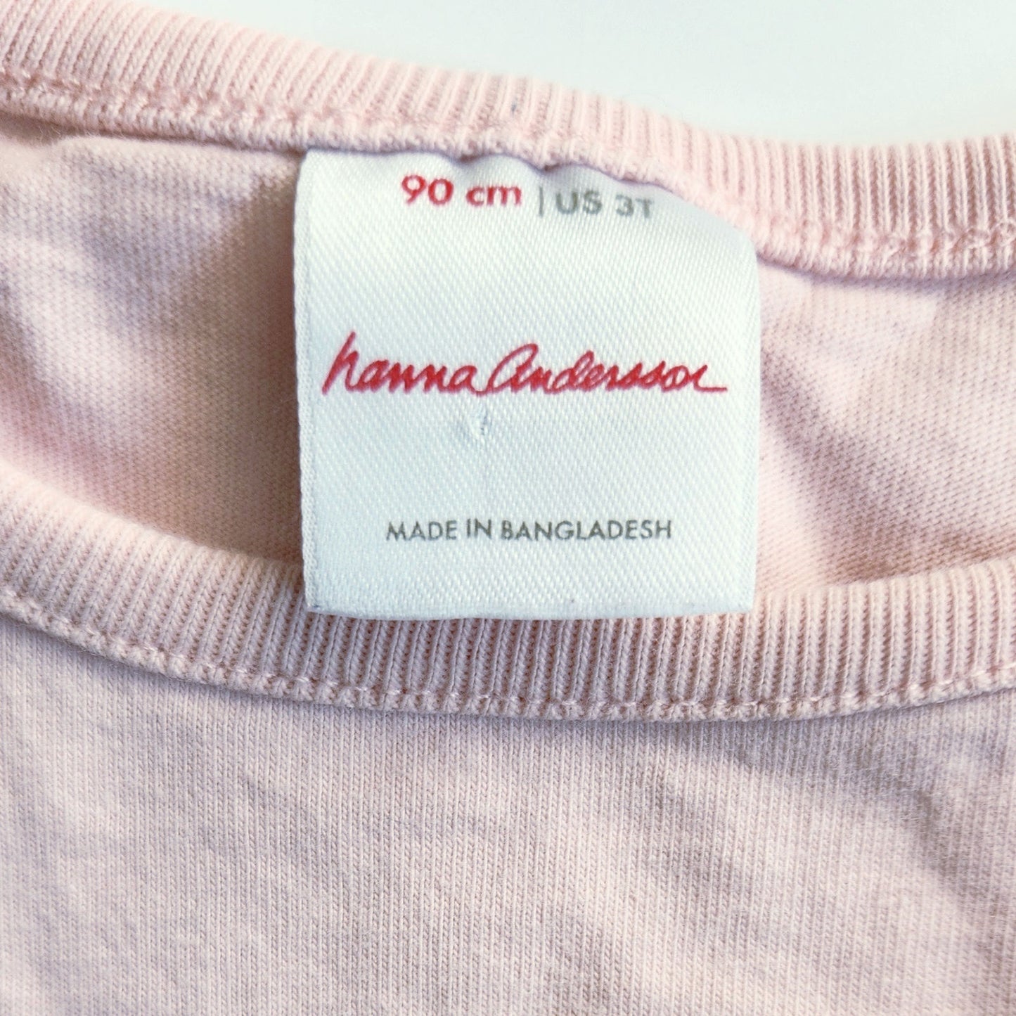 🐱 Hanna Andersson Sparkly Cat Face Dress – Petal Pink Long Sleeve Twirly Dress | Toddler Girls Size 3T