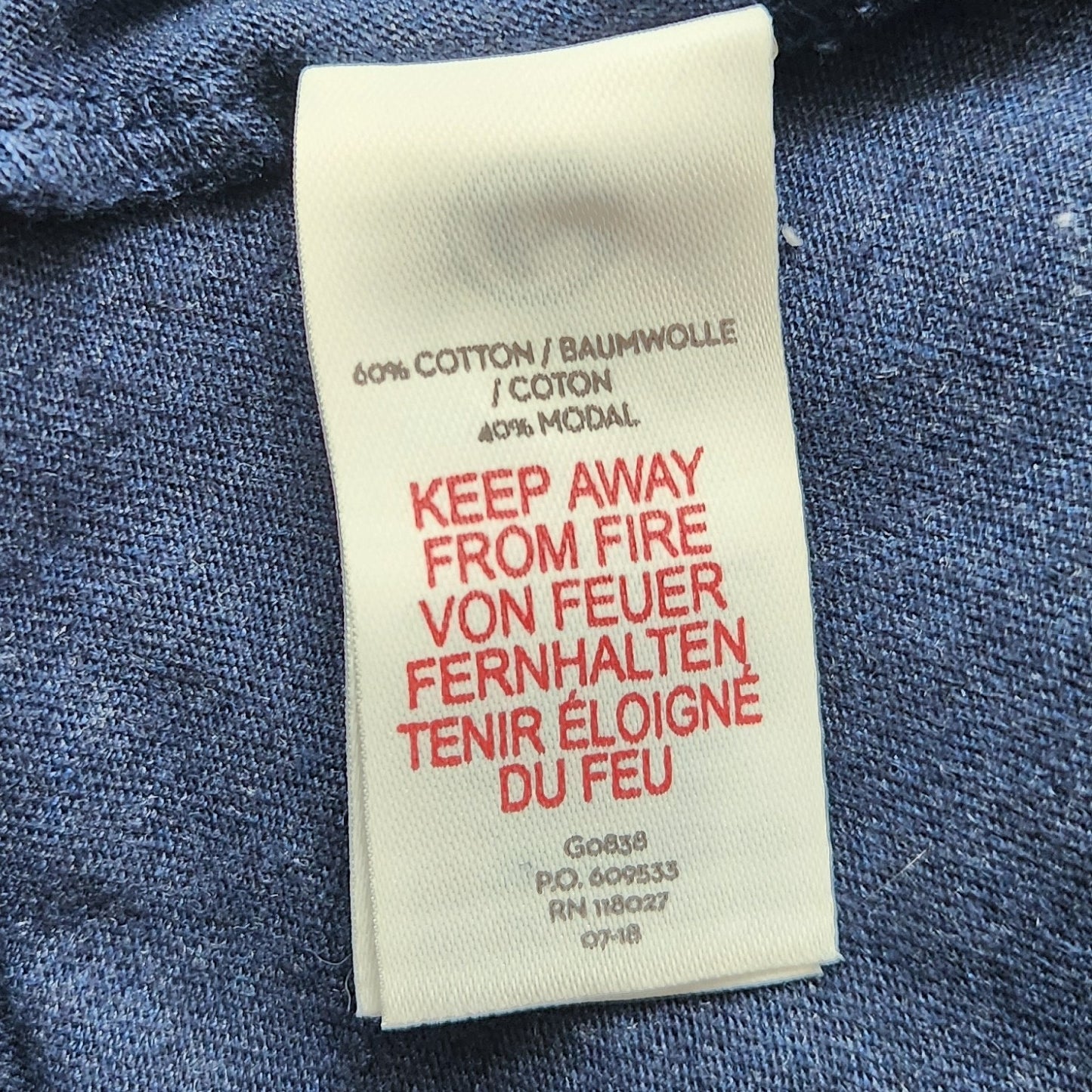 Girls Blue Long Sleeve Drawstring Waist Gold Trim Skater Dress | Size 13-14Y