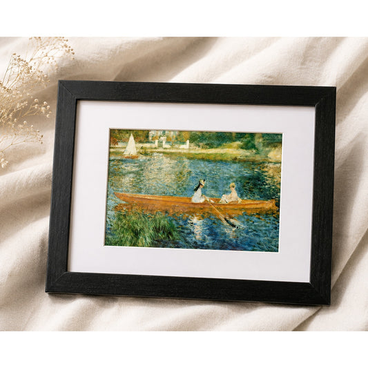 The Skiff (La Yole) by Renoir | Impressionist Seine River Framed Print Wall Art