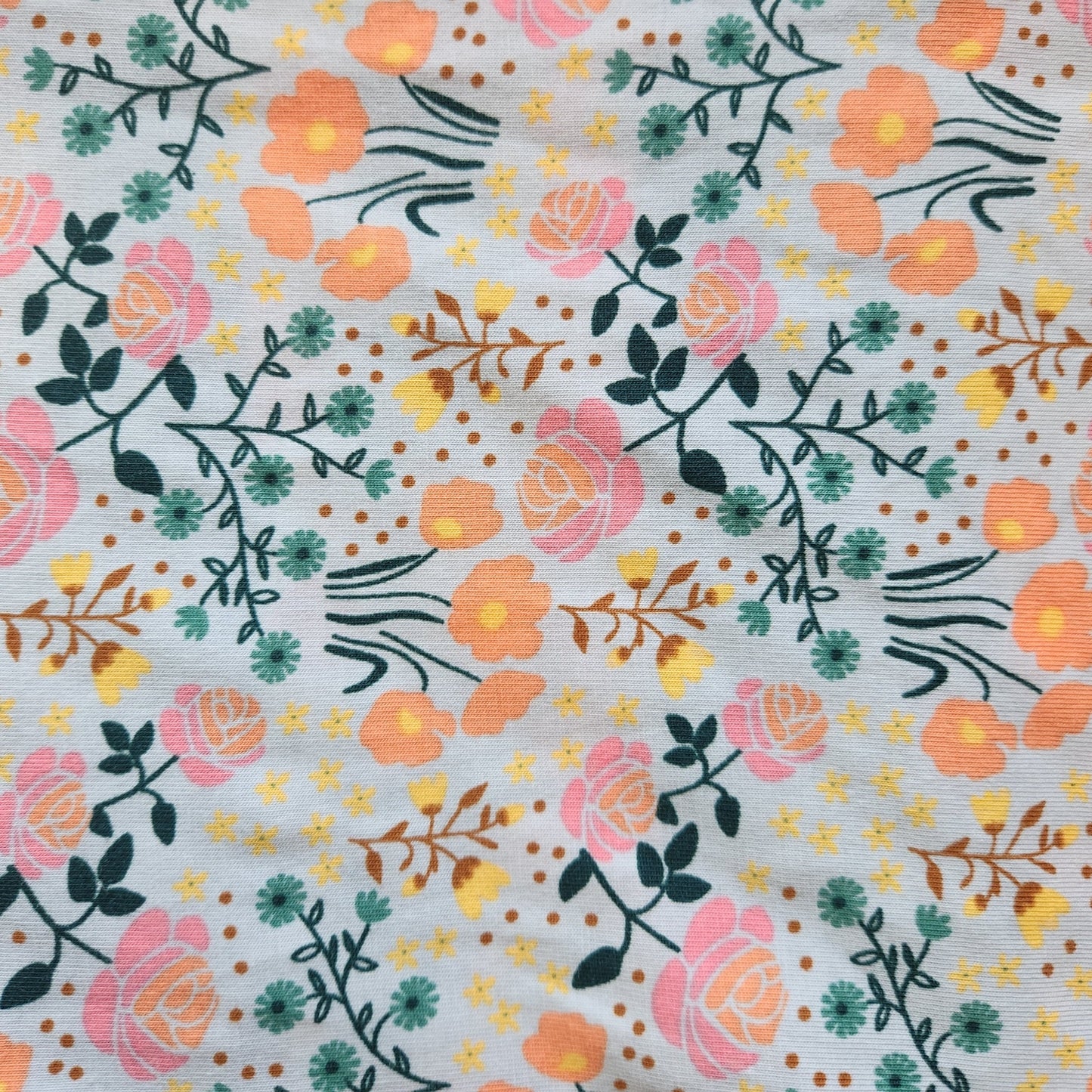 Matilda Jane x Joanna Gaines Once Upon A Time Down On The Farm Dress | Floral Mint Green Coral | Women's Size Small