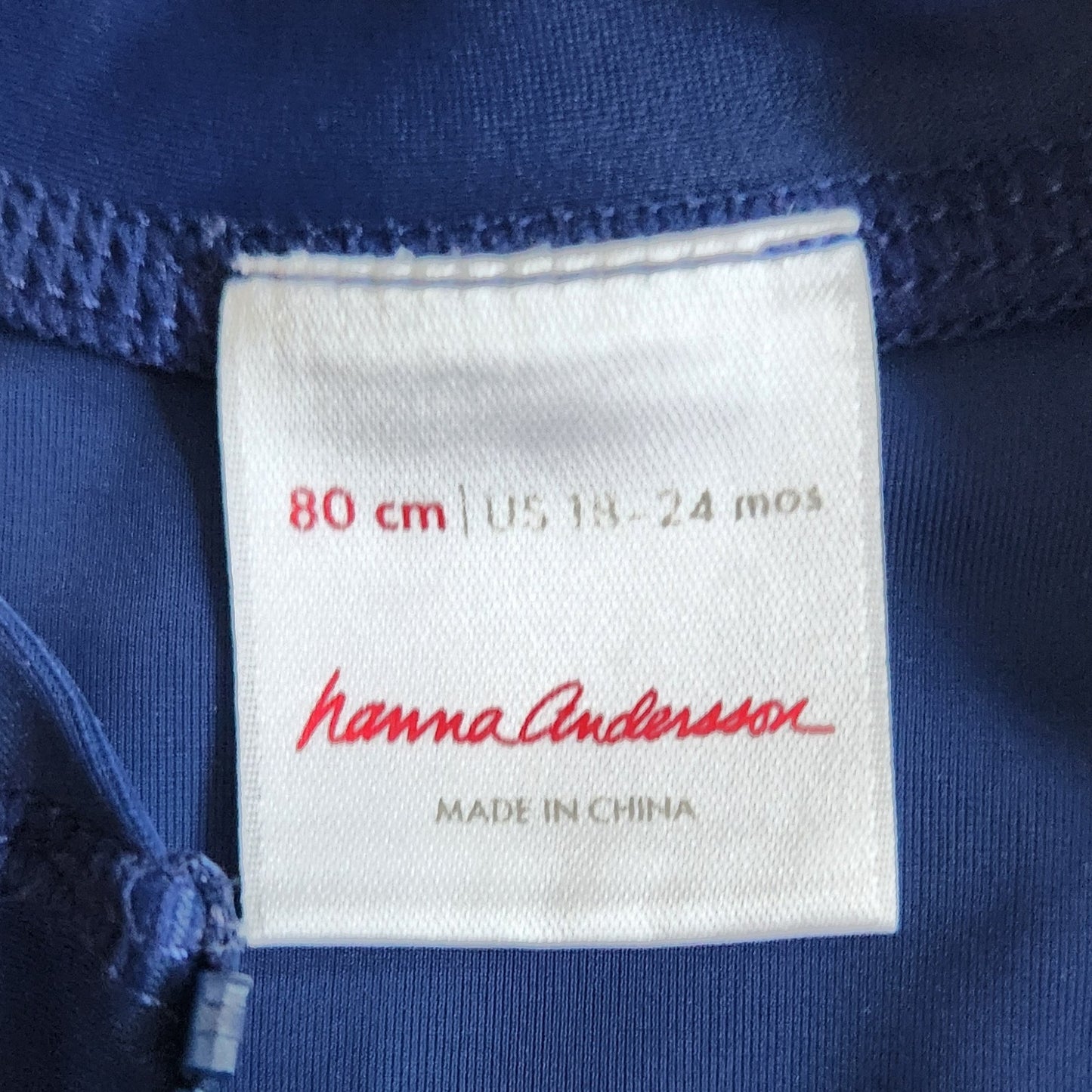 Hanna Andersson Navy Sunblock Swimmy Rash Guard Suit Size 18-24 Months | 80 cm