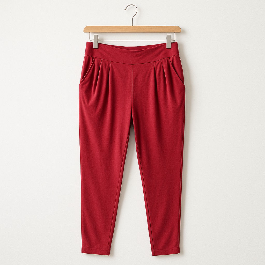 Free People Slouchy Draped Modal Jogger Pants – Cherry Red – Women's Size L