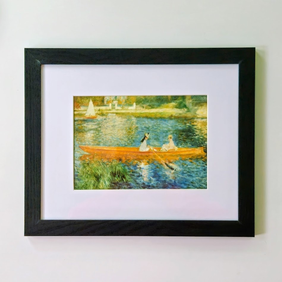 The Skiff (La Yole) by Renoir | Impressionist Seine River Framed Print Wall Art