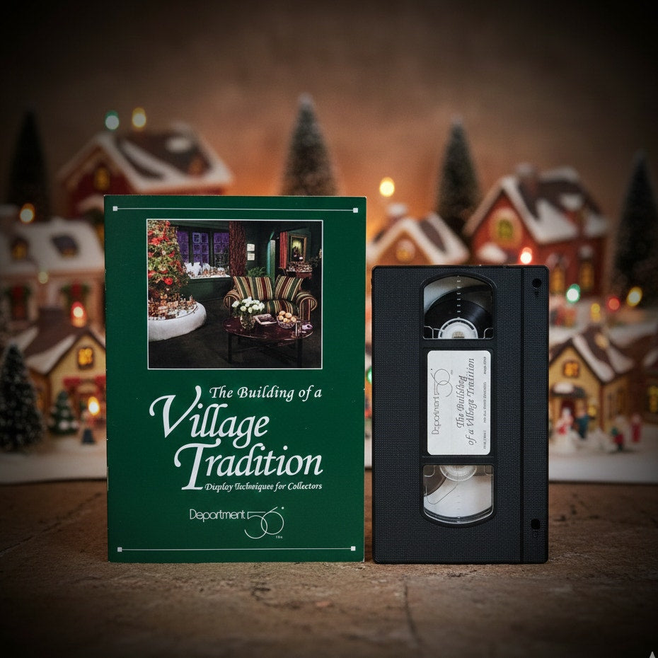 Department 56 “The Building of a Village Tradition” VHS & Booklet (1994) | Display Techniques Guide | D56 Collector Manual | Vintage Video