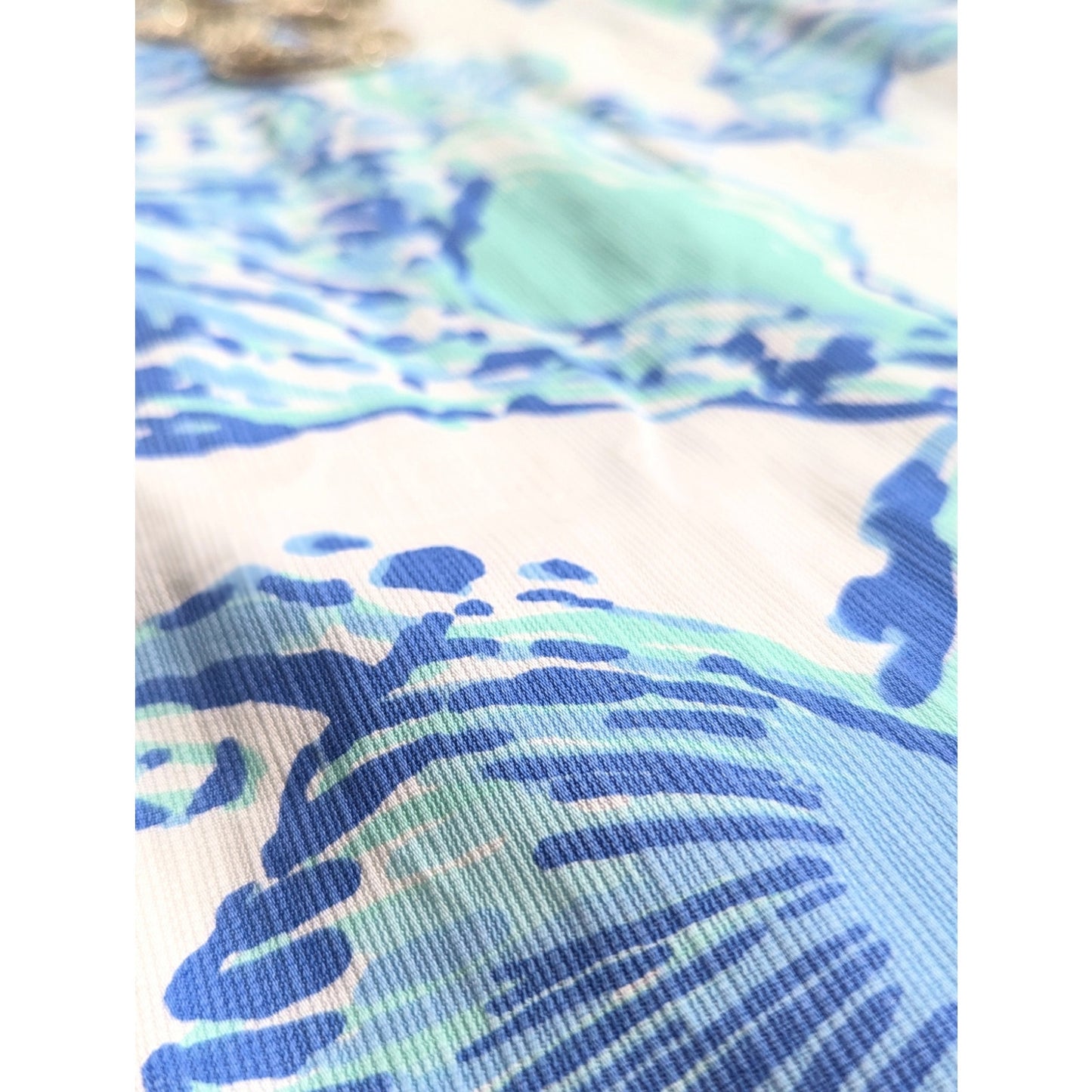 Lilly Pulitzer Women's Emery Barefoot Princess Metallic Soutache Shift Dress Size 2