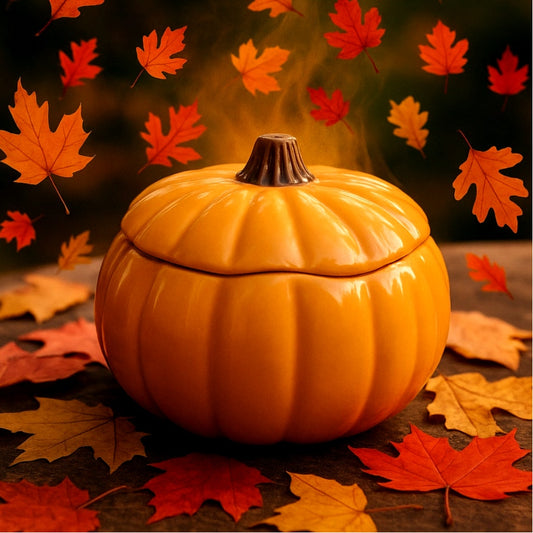 🎃 Williams Sonoma Pumpkin Lidded Bowl – Ceramic Covered Dish – Autumn Serveware