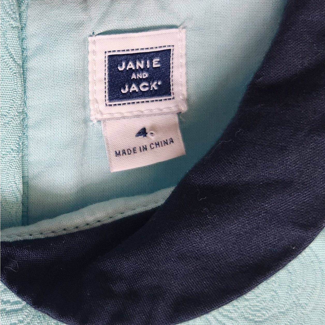 Janie and Jack Floral Jacquard Dress Autumn Aqua Size 4