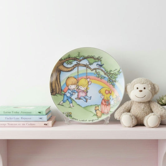 1981 Joan Walsh Anglund “Make Each Day A Rainbow” Collectible Plate